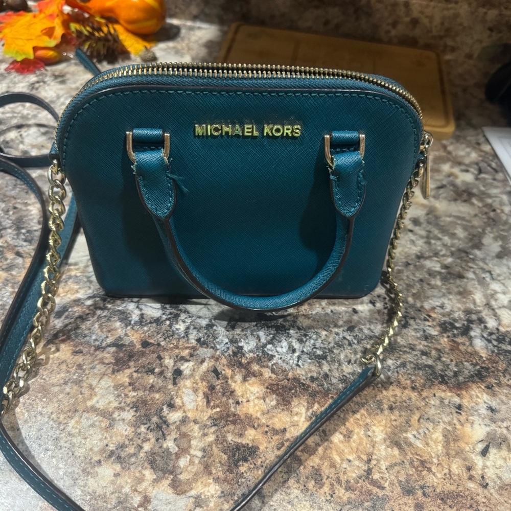 Michael Kors Teal Crossbody Bag